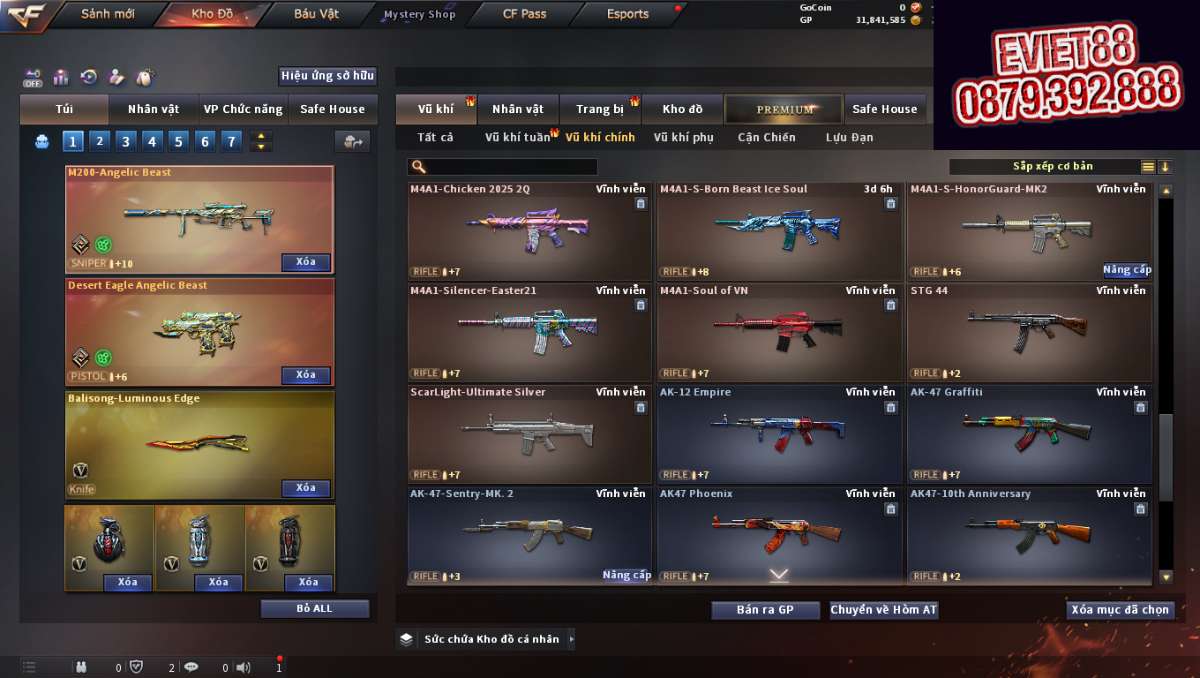 shop acc cf uy tin gia re